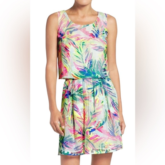 Lilly Pulitzer Colorful Tropical Print Teo Piece Set Size 4. - Picture 1 of 12